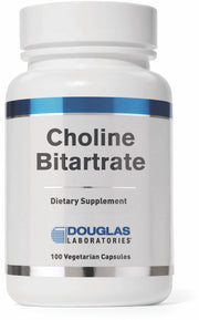 Douglas Laboratories Choline Bitartrate bottle supports consistent daily supplementation for overall wellness.