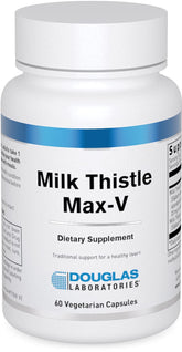 Douglas Laboratories Milk Thistle Max-V bottle front view for liver support and daily wellness.