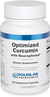 Douglas Laboratories Optimized Curcumin with Neurophenol bottle front suggesting easy daily use
