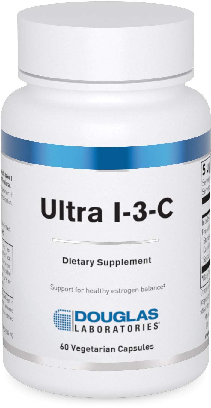 Douglas Laboratories Ultra I-3-C bottle with capsules for convenient daily use.