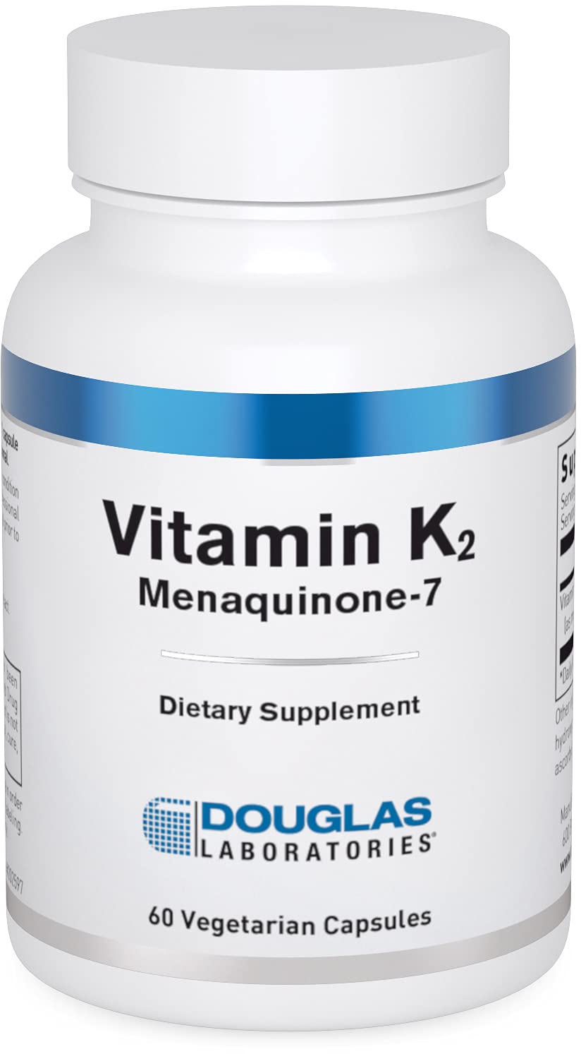 Douglas Laboratories Vitamin K2 MK-7 bottle with label signaling bone support