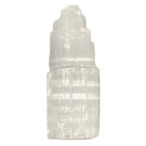 Down to Earth Selenite Iceberg Tower close-up showing pure glow for calm spaces