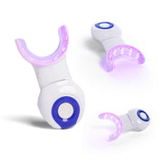 dpl Oral Care LED Light Therapy device emitting red and infrared light on gums for fresh breath