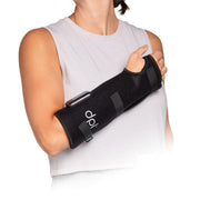 DPL Red Light Therapy Flex Wrap on wrist with adjustable closure for comfort.