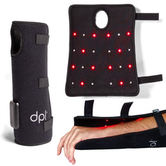 DPL wearable wrist wrap shows soft fabric for gentle support during daily tasks.