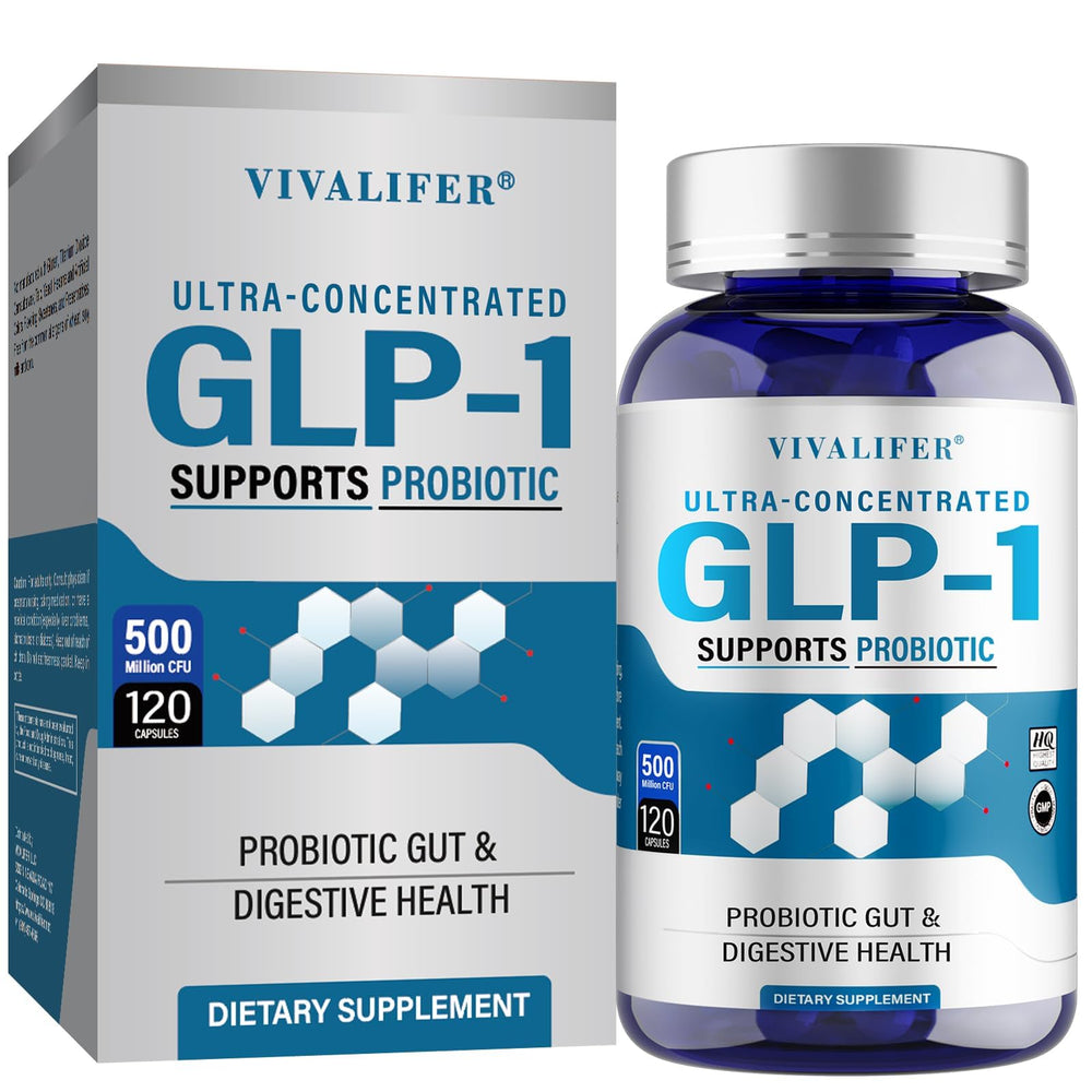 DQQI GLP-1 Booster bottle front view for daily wellness support.