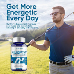 DQQI Nerve Savior capsules close-up showing high-potency formula.