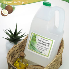 Dr Adorable fractionated coconut oil liquid texture close-up, smooth application