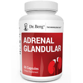 Dr. Berg Adrenal Glandular bottle shows a 60-day daily supply.