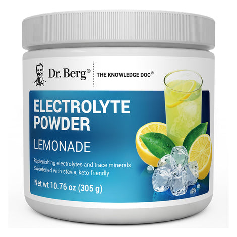 Dr. Berg Zero Sugar Hydration lemonade bottle, a refreshing sugar-free drink