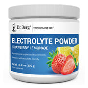 Dr. Berg Zero-Sugar Hydration powder in Strawberry Lemonade tub for sugar-free hydration