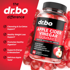 DR. BO ACV Gummies vitamin B6 and B12 support energy metabolism