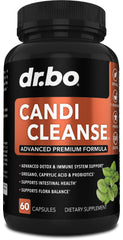 DR. BO Candi Cleanse bottle ready for daily gut balance ritual