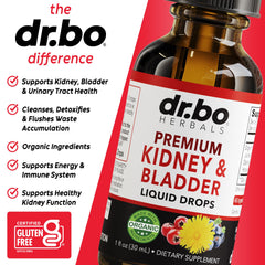 DR. BO cleavers leaf drops closeup reveals plant-based ingredients for routine care.