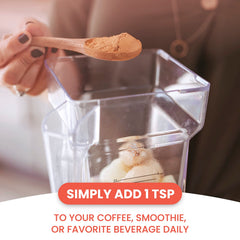 Dr. Botanical Health coffee with powder for a simple add-to-coffee routine