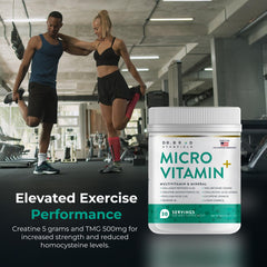 Close-up of Dr Brad Stanfield MicroVitamin+ ingredients highlighting collagen peptides.