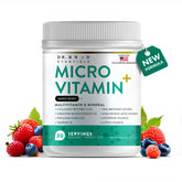 Dr Brad Stanfield MicroVitamin+ bottle pouring for a simple daily wellness ritual.