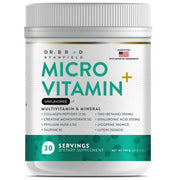 Dr Brad Stanfield MicroVitamin+ collagen powder pour supports skin hydration and elasticity.