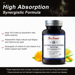 DR.BRIAN eye health formula packaging showing 60-capsule supply