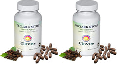 Dr Clark Store cloves dietary supplement bottle promotes daily digestive support