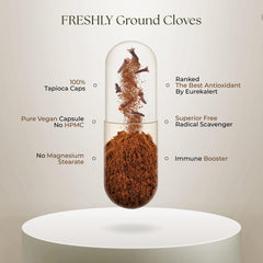 Cloves and herbs highlight natural essential oils in Dr Clark Store Cloves