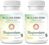 Dr Clark Store magnesium oxide supplement bottle on shelf supports daily wellness.