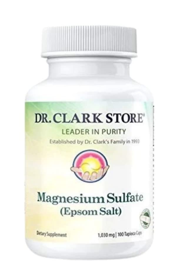 Dr Clark Store Magnesium Sulfate bottle front for gentle daily magnesium support