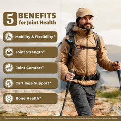 DR. CROWN Joint Health capsules closeup highlights daily use.