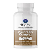 DR. EMIL NUTRITION 10-mushroom bottle promotes focus and mental clarity