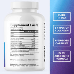 DR. EMIL NUTRITION collagen pills close-up highlighting soft capsules for easy swallowing