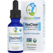 Dr. Green Mom VaxClear bottle – herbal detox drops for kids' immune support