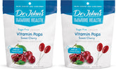 Dr. John's Oral Health sugar-free cherry candy packaging in a two-pack.