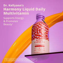 Harmony liquid pour shows easy-to-use daily nutrition for immunity support.