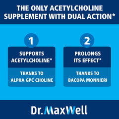 Ingredients panel shows Alpha GPC choline and Bacopa Monnieri for synergy.