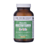 Dr. Mercola Children's Multivitamin Chewables Fruit bottle for convenient daily kid nutrition.