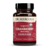 Dr. Mercola Cranberry with PACs bottle for daily cranberry supplementation.