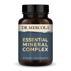 Dr. Mercola Essential Mineral Complex bottle shown for immune-support potential