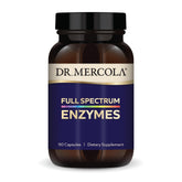 Dr. Mercola Full Spectrum Enzymes bottle front for digestion support