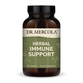 Dr. Mercola Herbal Immune Support bottle front view showing immune health support