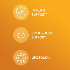 Bottle pouring Dr. Mercola Liposomal D3 capsules for easy daily use.