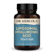 Dr. Mercola Liposomal Hyaluronic Acid capsules close-up for hydration support