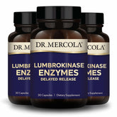 Dr. Mercola Lumbrokinase Enzymes bottle front for daily cardiovascular support