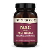 Dr Mercola NAC with Milk Thistle bottle for detox support.