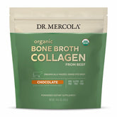 Dr. Mercola bone broth collagen powder pour for easy mixing