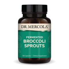 Dr. Mercola Organic Fermented Broccoli Sprouts bottle for daily detox support