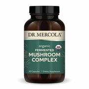 Dr. Mercola Organic Fermented Mushroom Complex bottle front for daily wellness