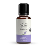 Dr. Mercola Organic Lavender Essential Oil bottle, 1 oz, ideal for aromatherapy.