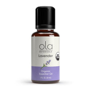 Dr. Mercola Organic Lavender Essential Oil bottle, 1 oz, ideal for aromatherapy.