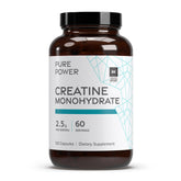 Dr. Mercola Pure Power Creatine Monohydrate bottle boosts energy for intense training