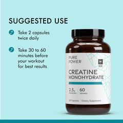 Dr. Mercola Pure Power Creatine Monohydrate label with NSF Certified for Sport.